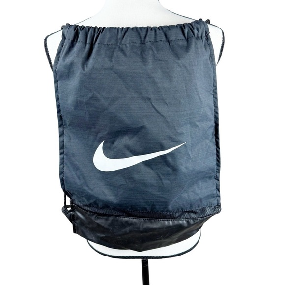 Nike Unisex Black Brasilia Just Do It Training Drawstring Gym Sack Backpack - Picture 1 of 8